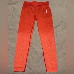 Red Ombré Seamless Leggings